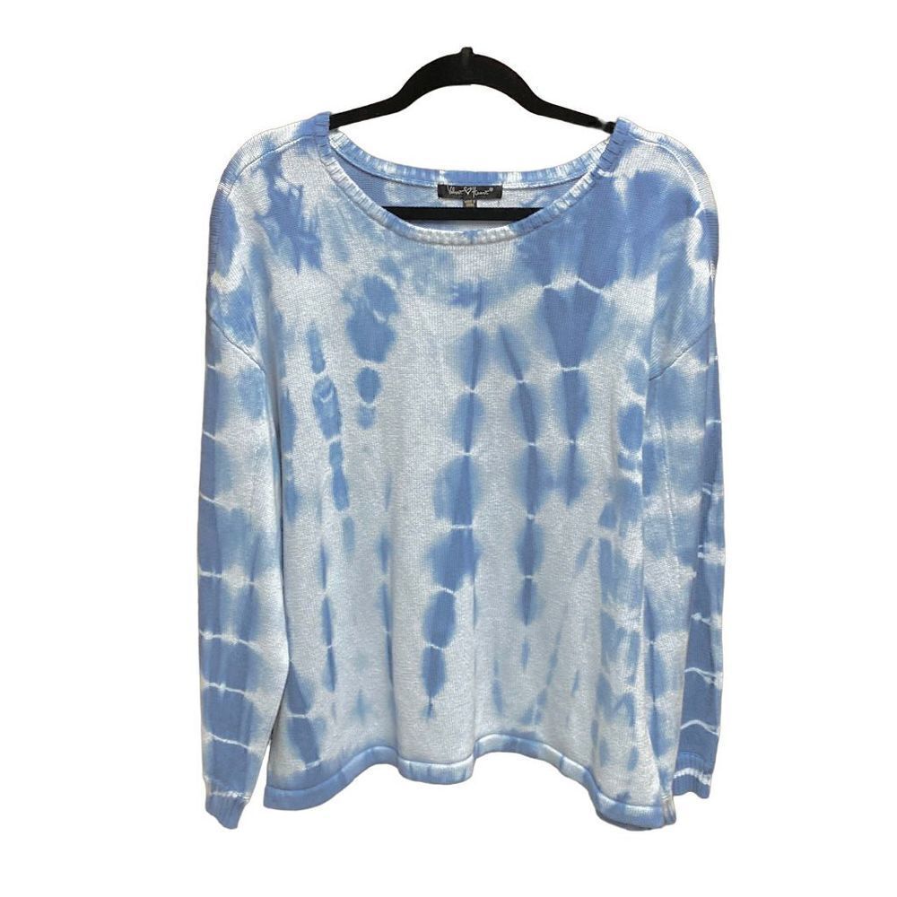Velvet Heart Blue Tye Dye Sweater Size Large NWOT